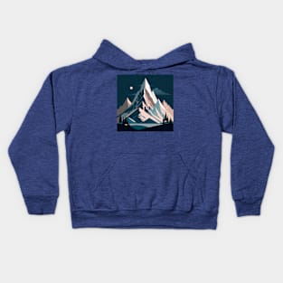 Vintage mountain t-shirt Kids Hoodie